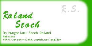 roland stoch business card